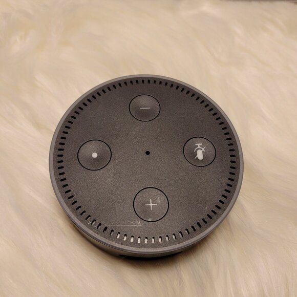 2nd Generation Echo Dot & Wall Mount, Black - Picture 2 of 6